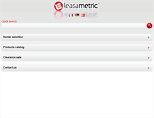 Tablet Screenshot of en.leasametric.com