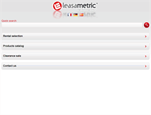 Tablet Screenshot of de.leasametric.com
