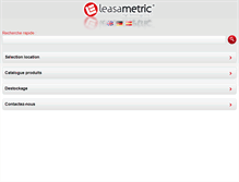 Tablet Screenshot of leasametric.com
